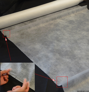 Non-woven fabric with Perforation